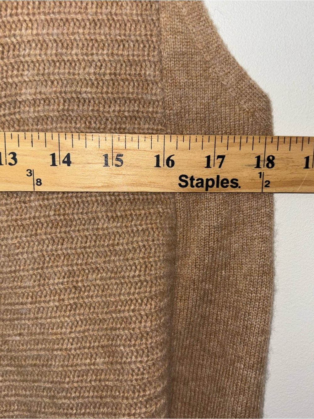 Charter Club Sleeveless Open Front Cashmere Sweater Vest M Camel Brown - Picture 11 of 13